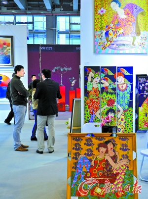 第20届广州国际艺术博览会现场。